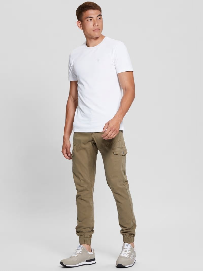 Guess New Kombat Tapered Twill Pants - Desert Green Guess New Kombat Tapered Twill Pants - Desert Green