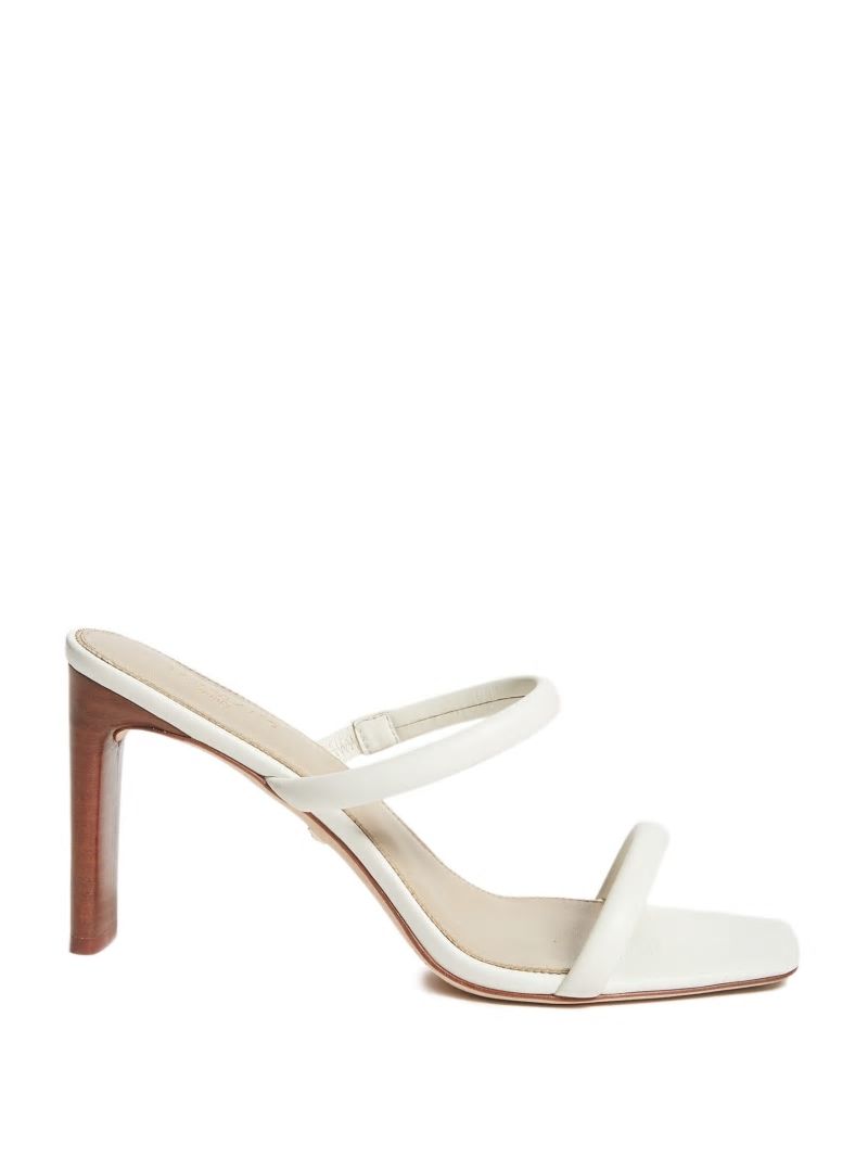 Guess Pearl Leather Double Strap Sandal - Ivory Guess Pearl Leather Double Strap Sandal - Ivory