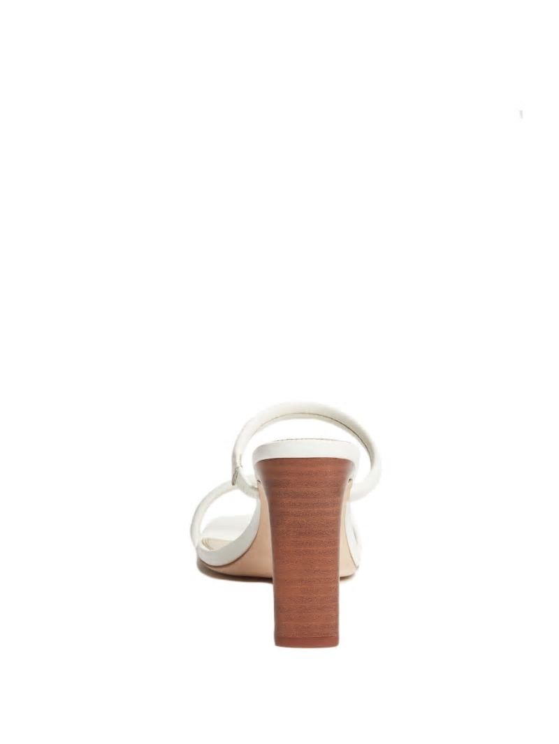 Guess Pearl Leather Double Strap Sandal - Ivory Guess Pearl Leather Double Strap Sandal - Ivory