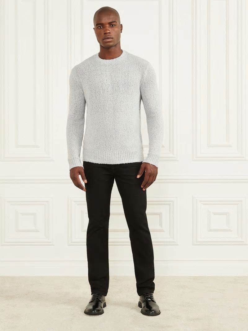 Guess Jaspe Crewneck Sweater - Light Stone Heather Guess Jaspe Crewneck Sweater - Light Stone Heather