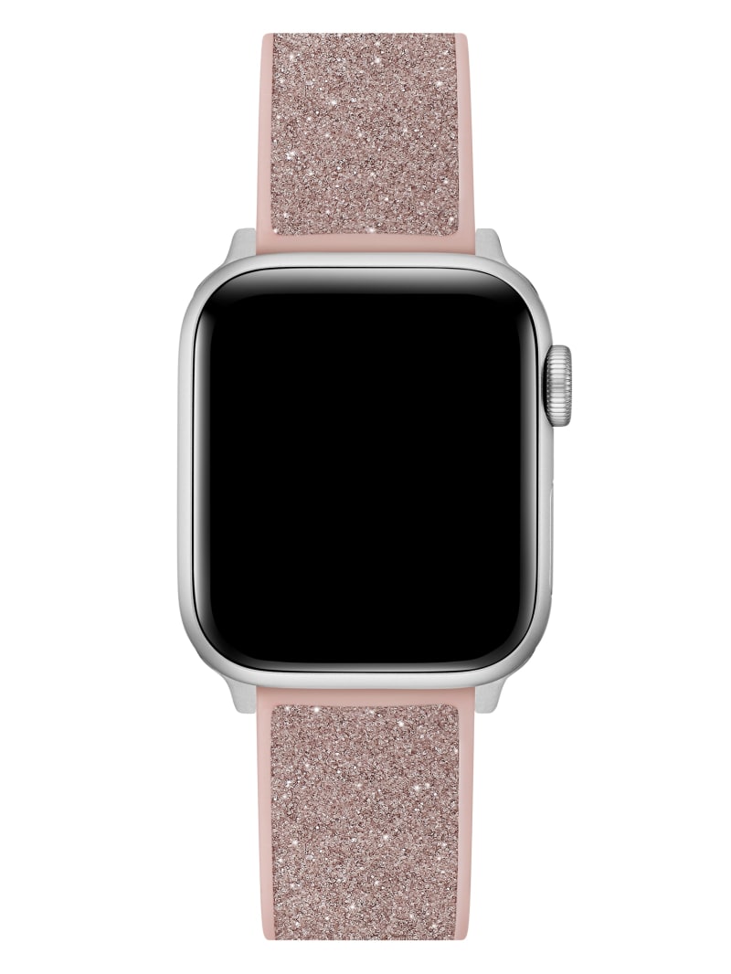 Guess Pink Glitter Silicone 38-41 mm Band for Apple Watch® - Rose Gold Guess Pink Glitter Silicone 38-41 mm Band for Apple Watch® - Rose Gold