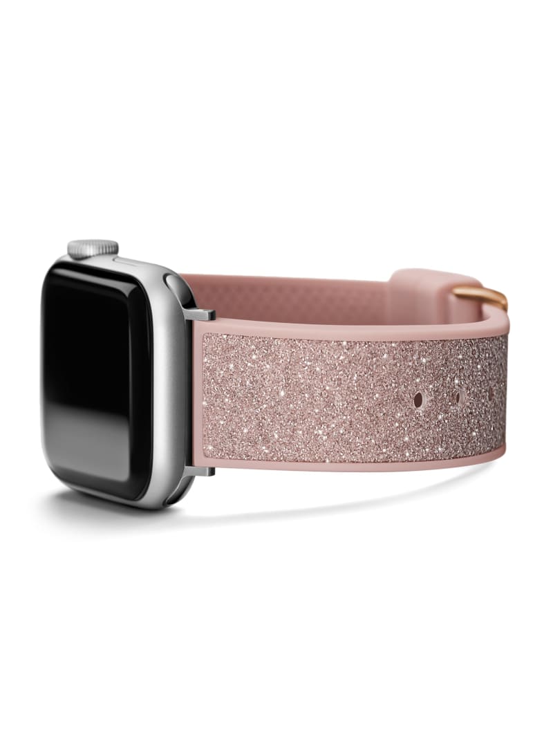 Guess Pink Glitter Silicone 38-41 mm Band for Apple Watch® - Rose Gold Guess Pink Glitter Silicone 38-41 mm Band for Apple Watch® - Rose Gold