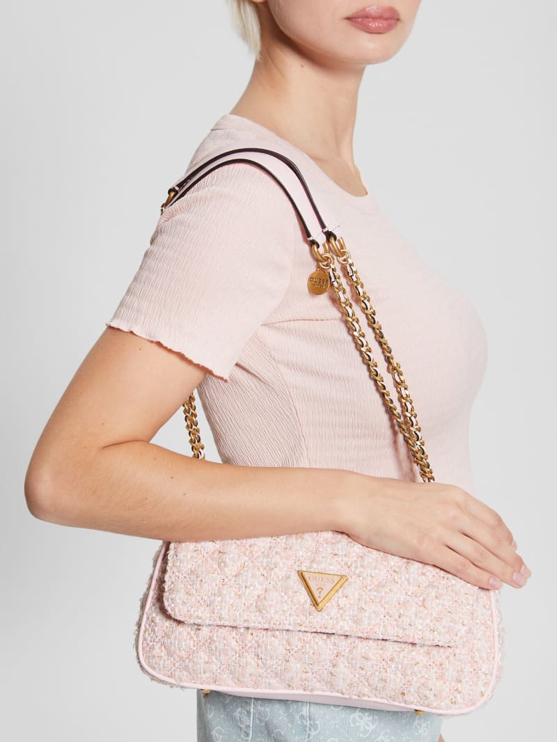 Guess Giully Tweed Convertible Crossbody - Bleu/Palermo Wash Guess Giully Tweed Convertible Crossbody - Bleu/Palermo Wash