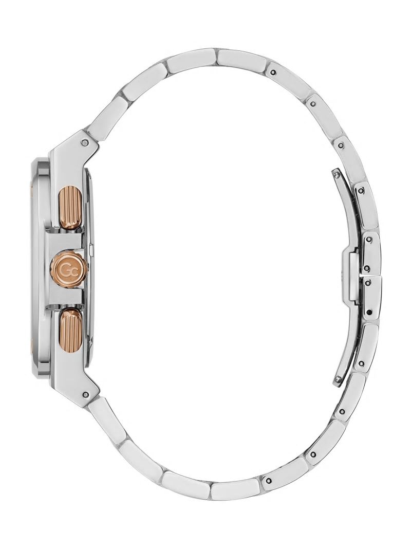 Guess Silver-Tone and Black Chronograph Watch - Rose Gold Guess Silver-Tone and Black Chronograph Watch - Rose Gold