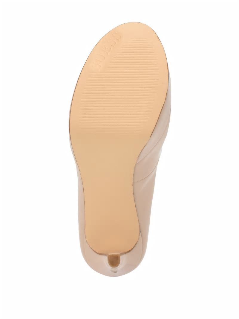Guess Cacei Peep-Toe Stiletto Heels - Light Natural 110 Guess Cacei Peep-Toe Stiletto Heels - Light Natural 110