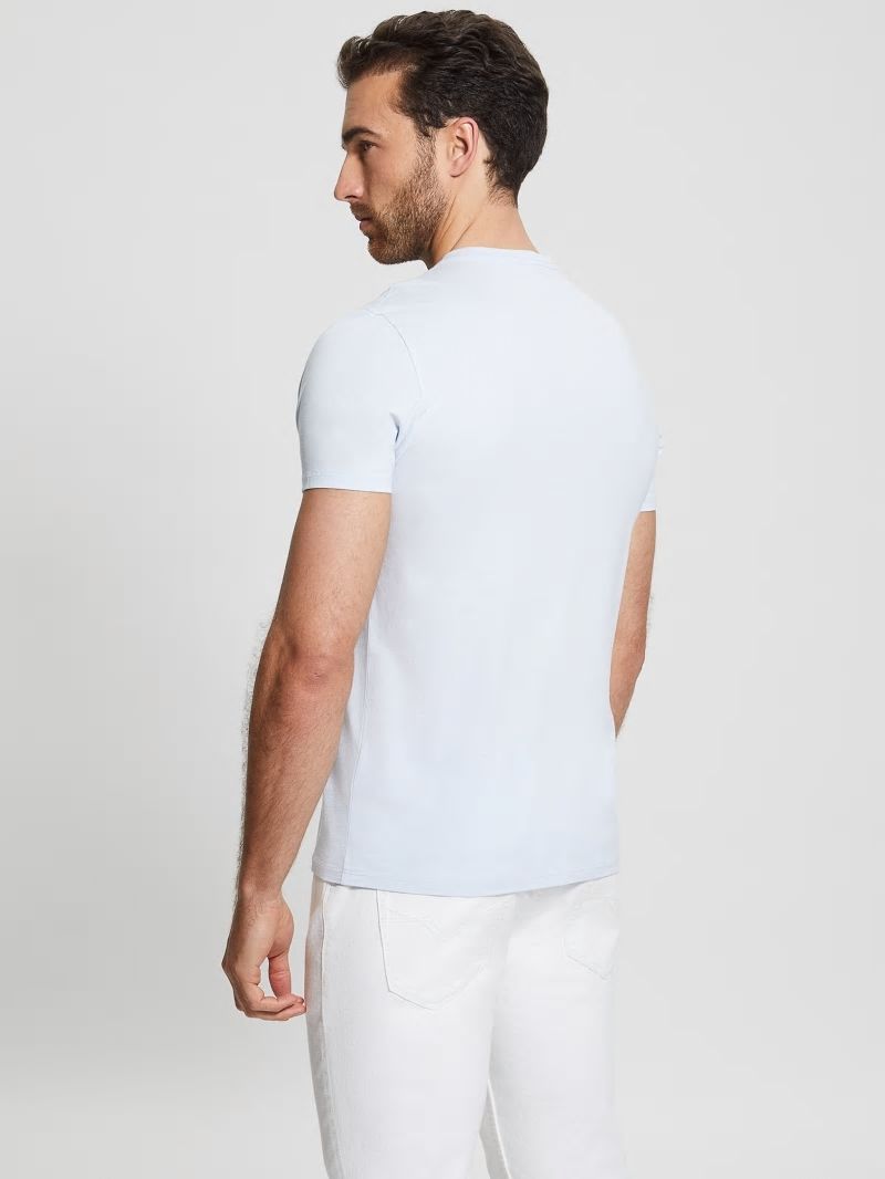 Guess Embroidered Logo Tee - Airway Blue Guess Embroidered Logo Tee - Airway Blue