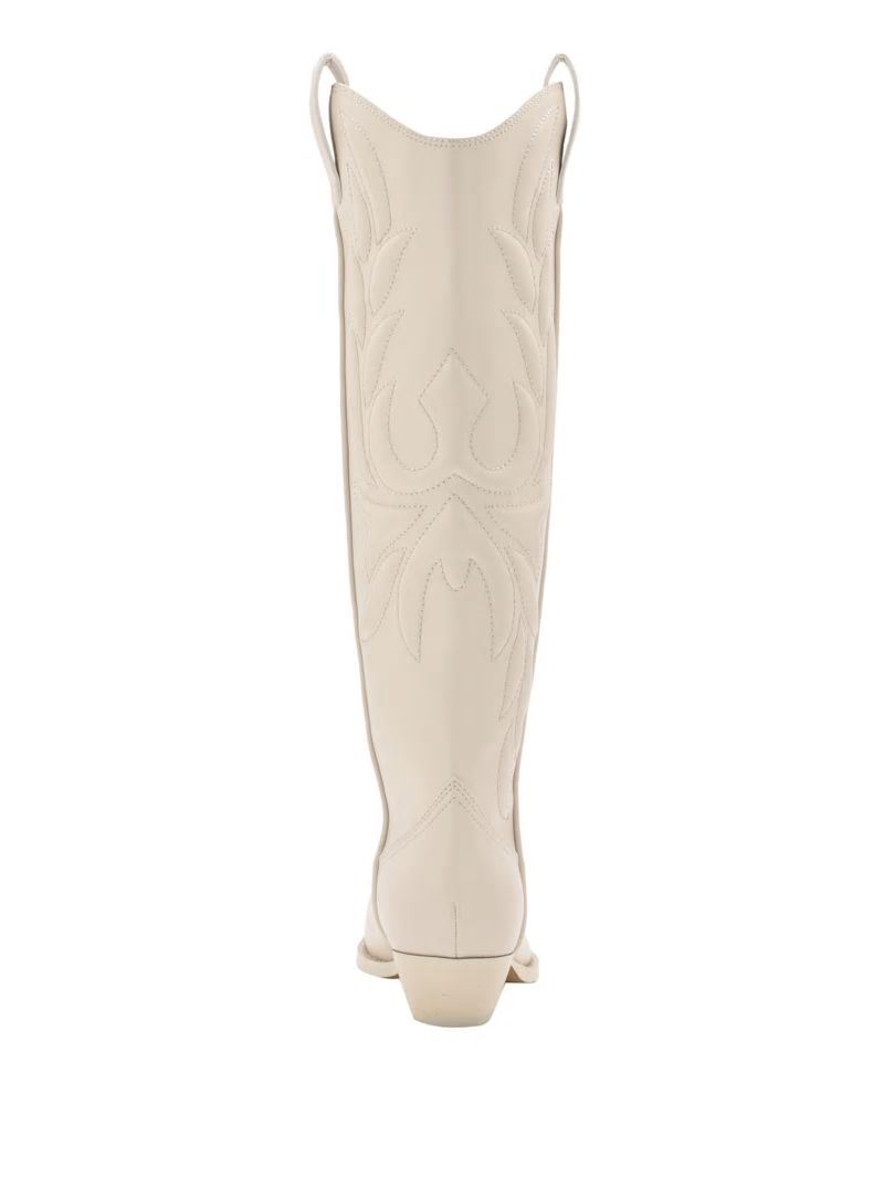 Guess Ginnifer Knee-High Cowboy Boots - Ivory 150 Guess Ginnifer Knee-High Cowboy Boots - Ivory 150