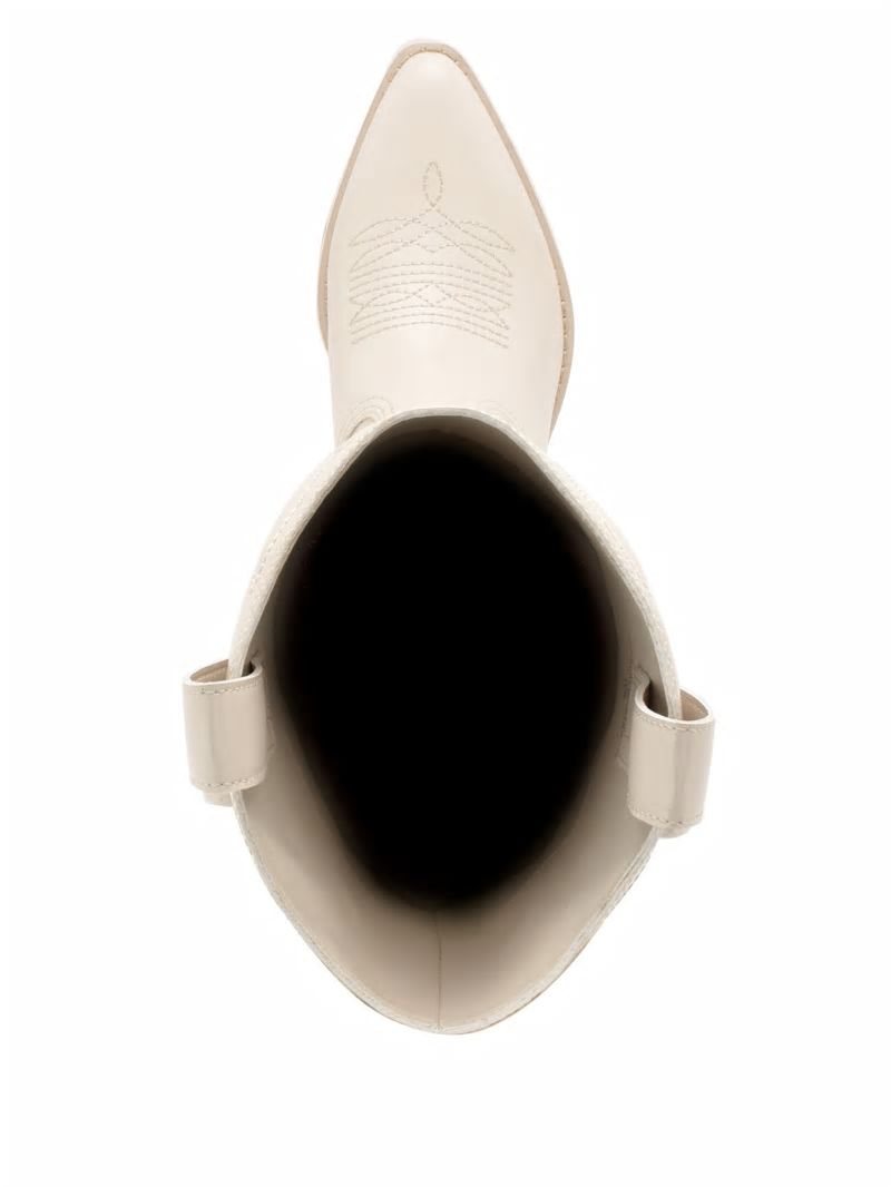 Guess Ginnifer Knee-High Cowboy Boots - Ivory 150 Guess Ginnifer Knee-High Cowboy Boots - Ivory 150