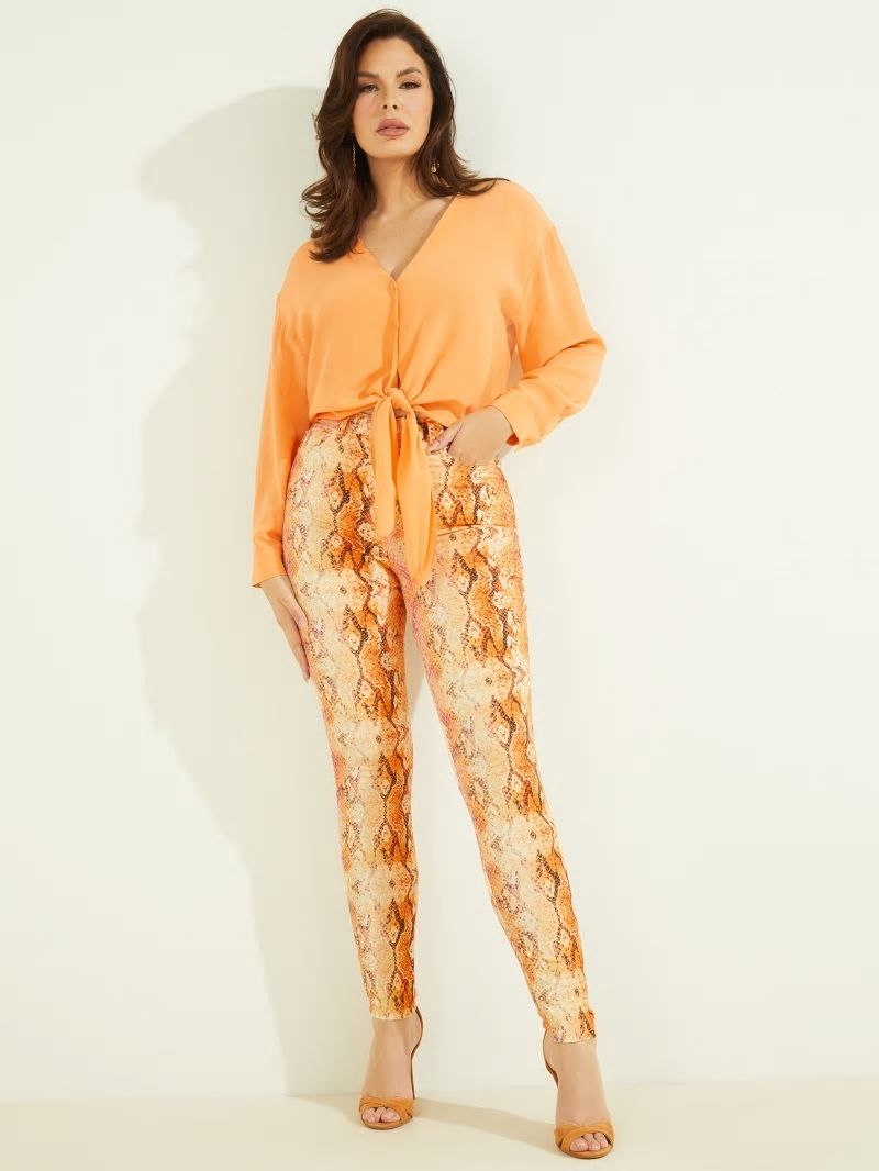 Guess Snakeskin Stiletto No. 97 Skinny Jean - Sonora Skin Guess Snakeskin Stiletto No. 97 Skinny Jean - Sonora Skin