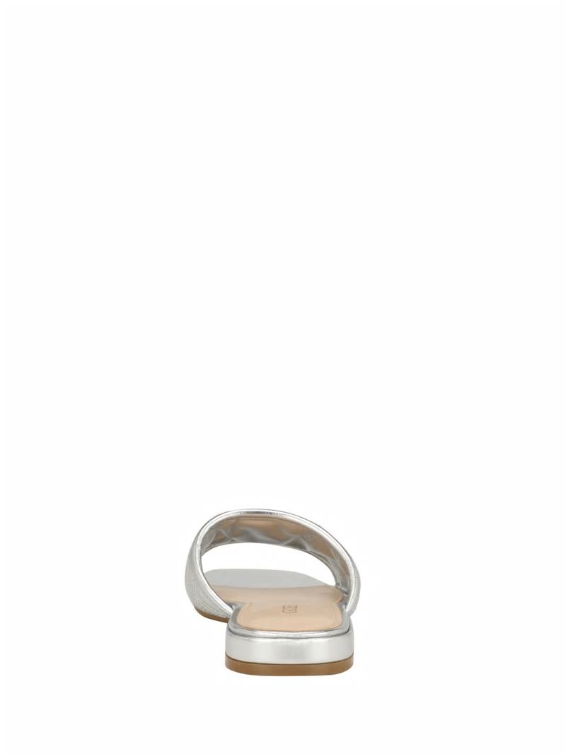 Guess Tameli Icon Slide Sandals - Silver 040 Guess Tameli Icon Slide Sandals - Silver 040