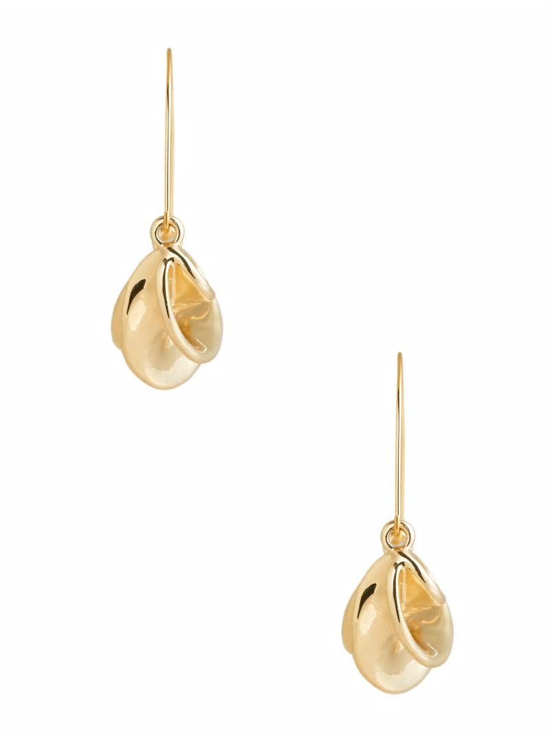 Guess 14K Gold-Plated Twist Hoop Earring - Silver/Gold Guess 14K Gold-Plated Twist Hoop Earring - Silver/Gold