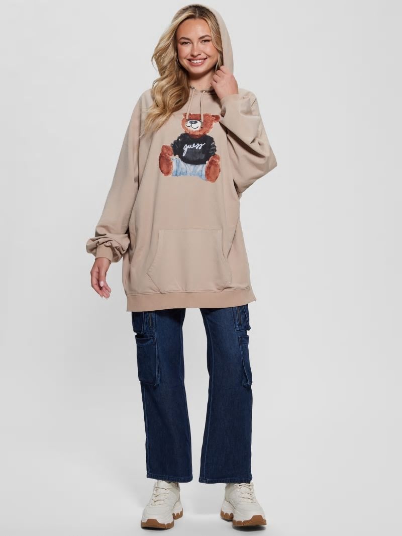 Guess Washed Oversize Hoodie - Summer Clay Multi Guess Washed Oversize Hoodie - Summer Clay Multi