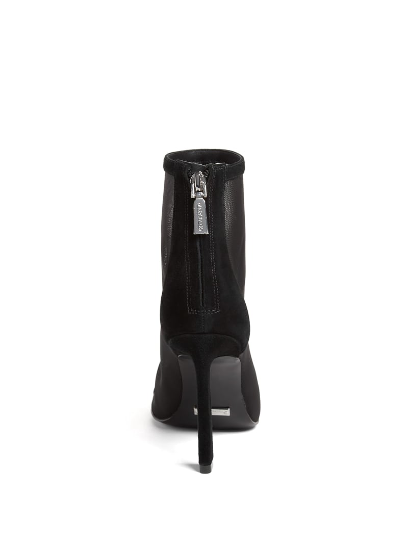 Guess Fearne Embellished Mesh Ankle Bootie - Black Guess Fearne Embellished Mesh Ankle Bootie - Black