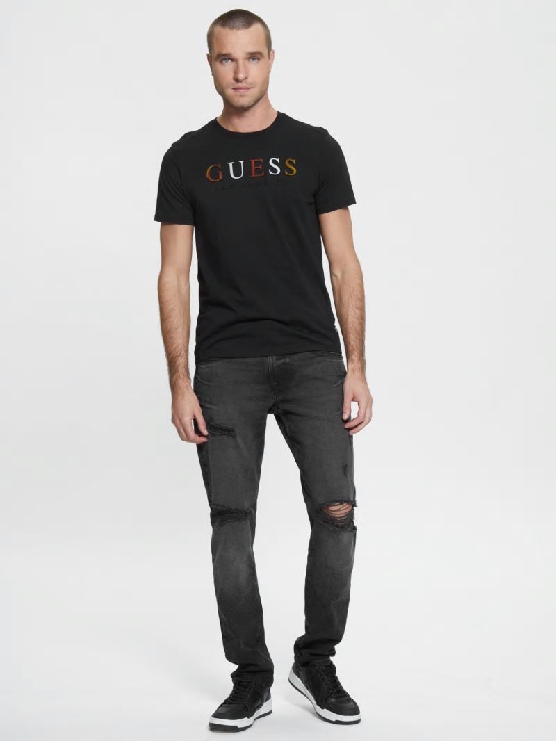 Guess Embossed Logo Tee - Black Guess Embossed Logo Tee - Black