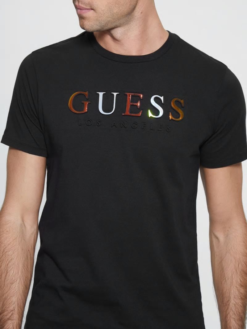 Guess Embossed Logo Tee - Black Guess Embossed Logo Tee - Black