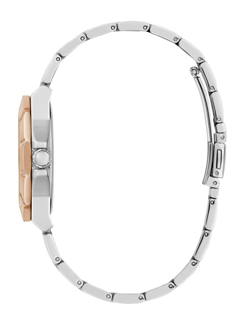 Guess Rose Gold Two-Tone Multifunction Watch - Rose Gold Guess Rose Gold Two-Tone Multifunction Watch - Rose Gold