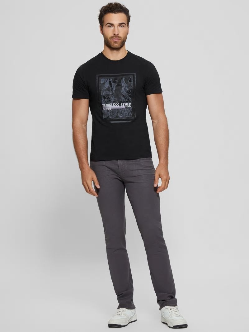 Guess Timeless Mesh Tee - Black Guess Timeless Mesh Tee - Black