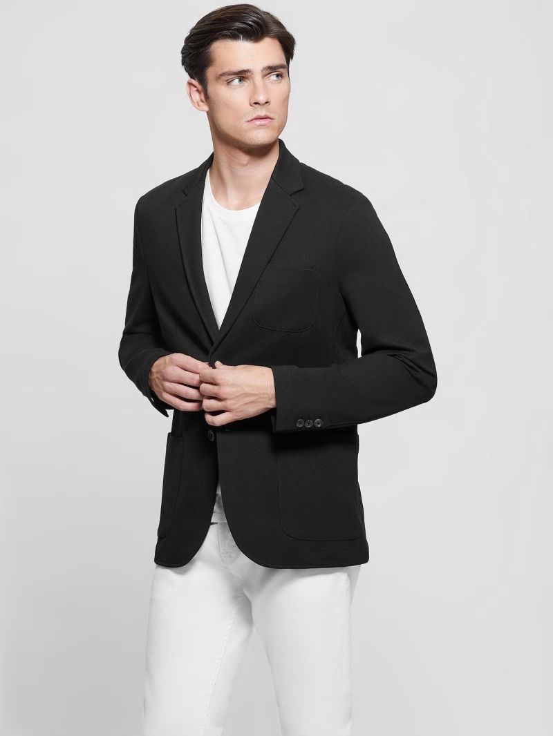Guess Eco Tyron Tech-Stretch Blazer - Black Guess Eco Tyron Tech-Stretch Blazer - Black
