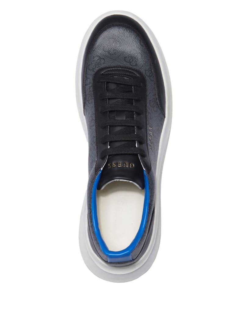 Guess Dolo Logo Low-Top Sneakers - Black Patent Guess Dolo Logo Low-Top Sneakers - Black Patent