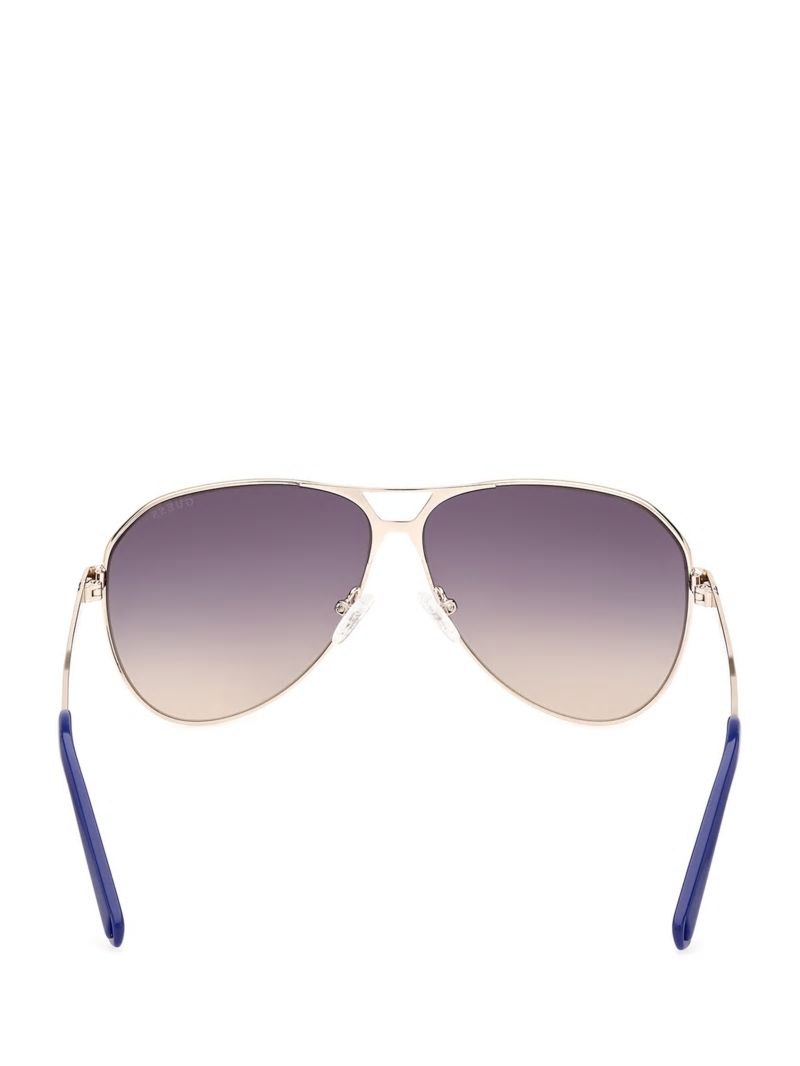 Guess Metal Aviator Sunglasses - Purple Guess Metal Aviator Sunglasses - Purple