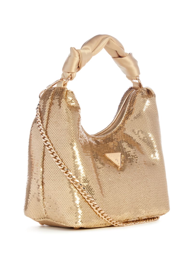 Guess Velina Sequin Hobo Bag - Gold Guess Velina Sequin Hobo Bag - Gold