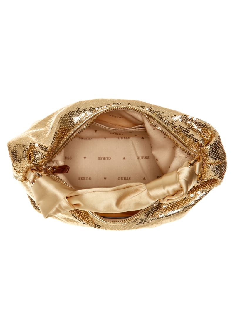 Guess Velina Sequin Hobo Bag - Gold Guess Velina Sequin Hobo Bag - Gold