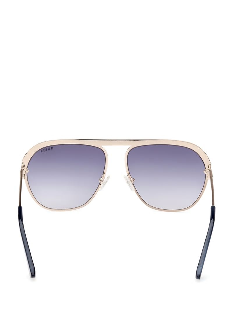 Guess Metal Aviator Sunglasses - Green Guess Metal Aviator Sunglasses - Green