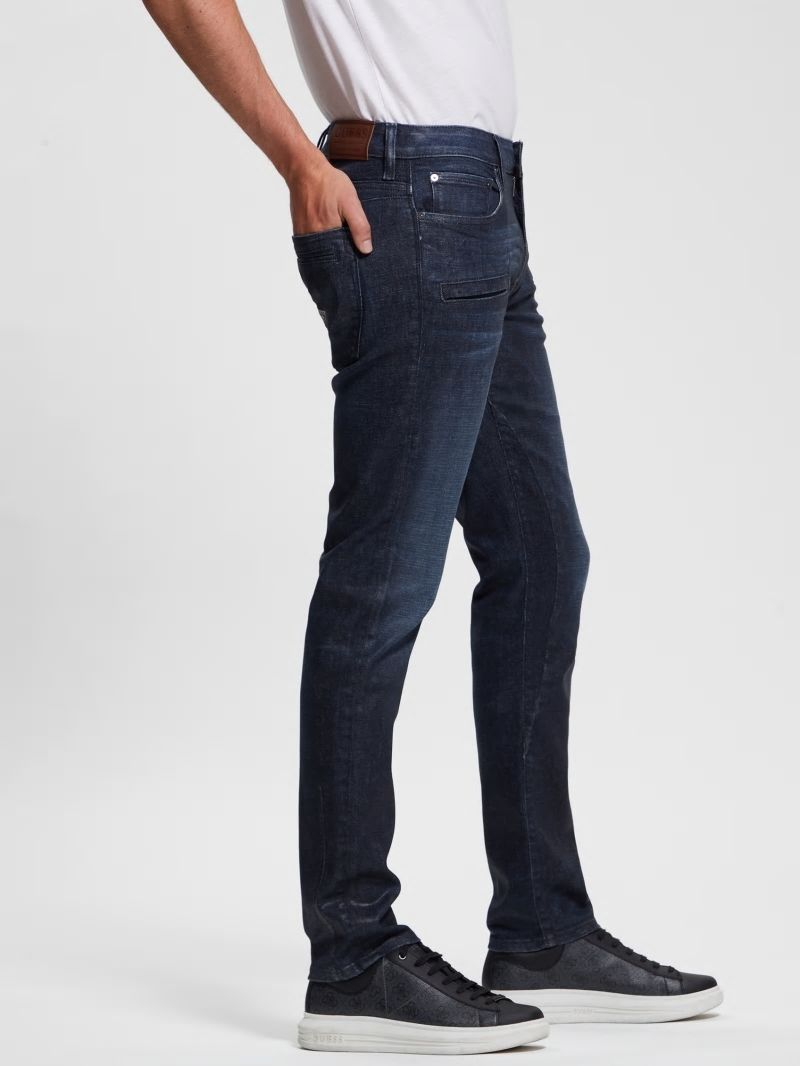 Guess Tapered Zip Pocket Jeans - Regency Blue Guess Tapered Zip Pocket Jeans - Regency Blue