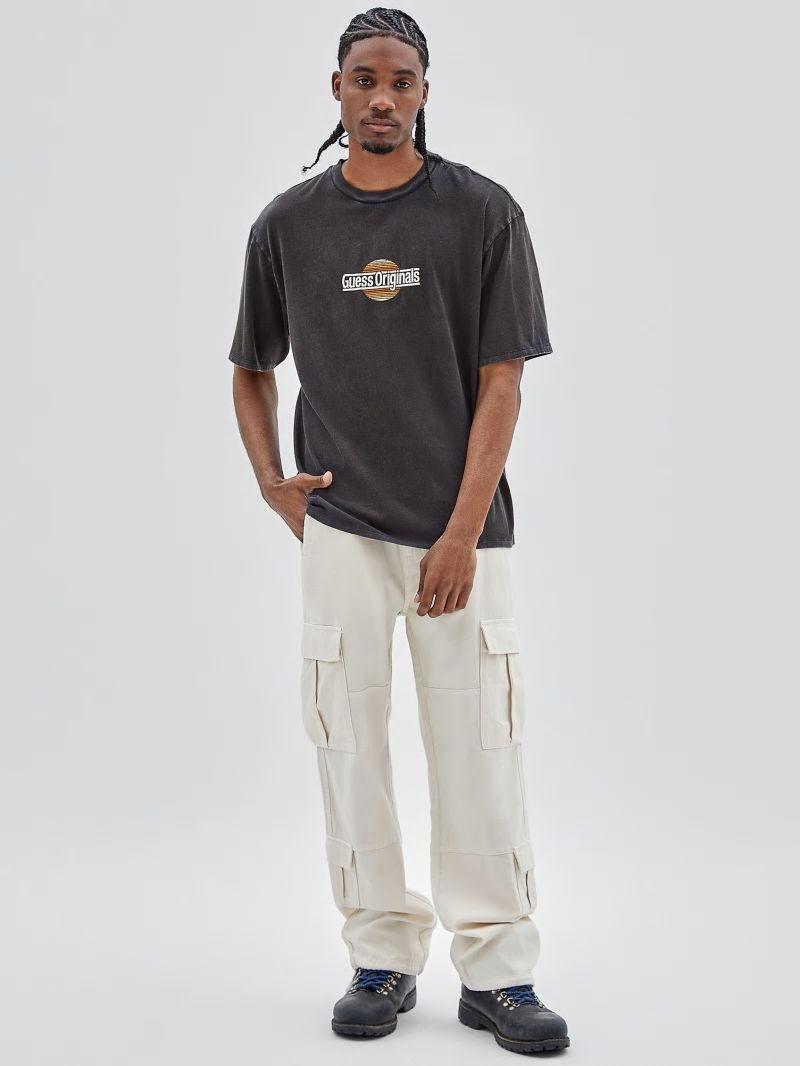Guess GUESS Originals Eco Sunset Logo Tee - Black Guess GUESS Originals Eco Sunset Logo Tee - Black