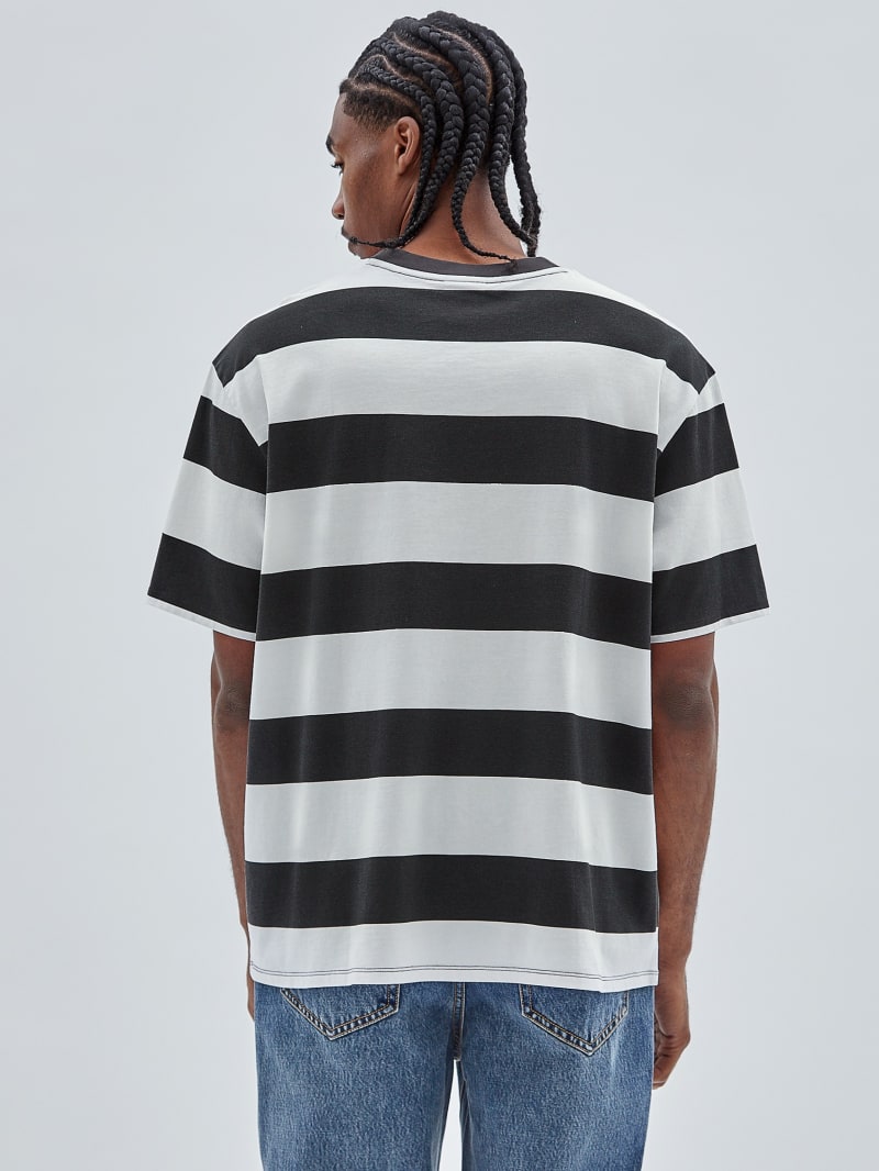 Guess GUESS Originals Rugby Stripe Tee - Washed Out Black Multi Guess GUESS Originals Rugby Stripe Tee - Washed Out Black Multi
