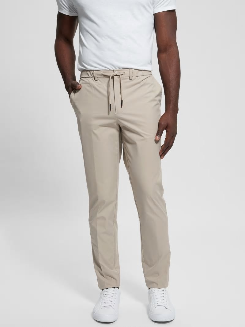 Guess Tech-Stretch Chino Pants - Pasadena Stone Guess Tech-Stretch Chino Pants - Pasadena Stone