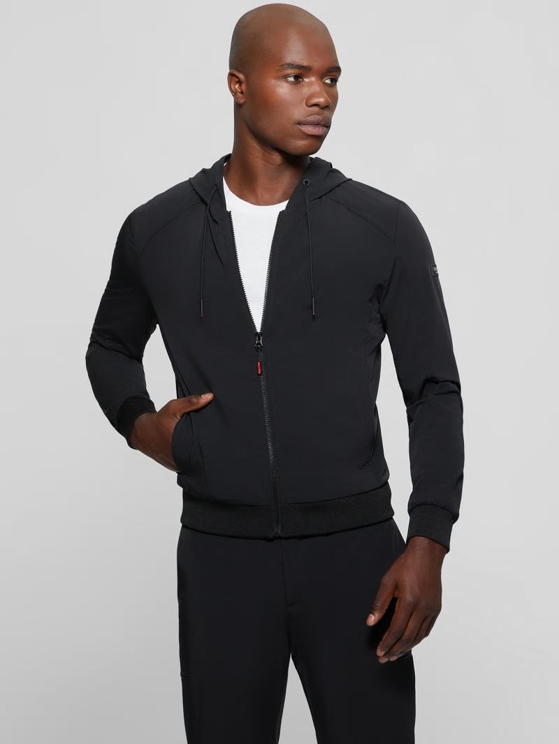 Guess Tech Hooded Sweater - Black Guess Tech Hooded Sweater - Black