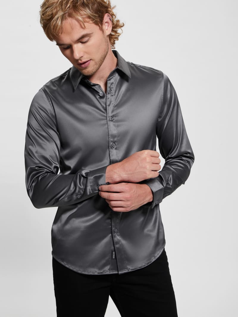 Guess Long-Sleeve Regal Shirt - Magnetic Multi Guess Long-Sleeve Regal Shirt - Magnetic Multi