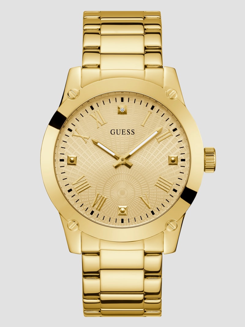 Guess Crescent Diamond Analog Watch - Gold Guess Crescent Diamond Analog Watch - Gold