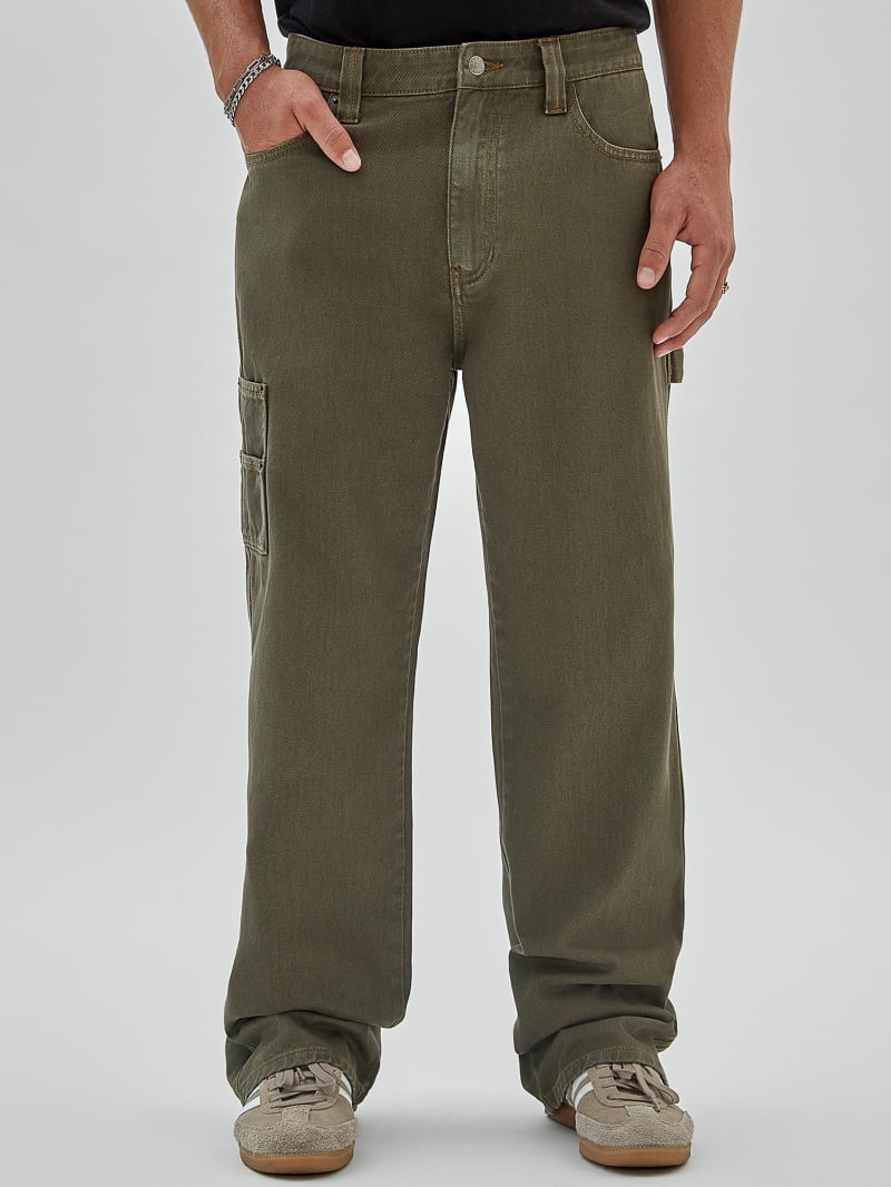 Guess GUESS Originals Overdyed Carpenter Jeans - Originals Vintage Green Guess GUESS Originals Overdyed Carpenter Jeans - Originals Vintage Green