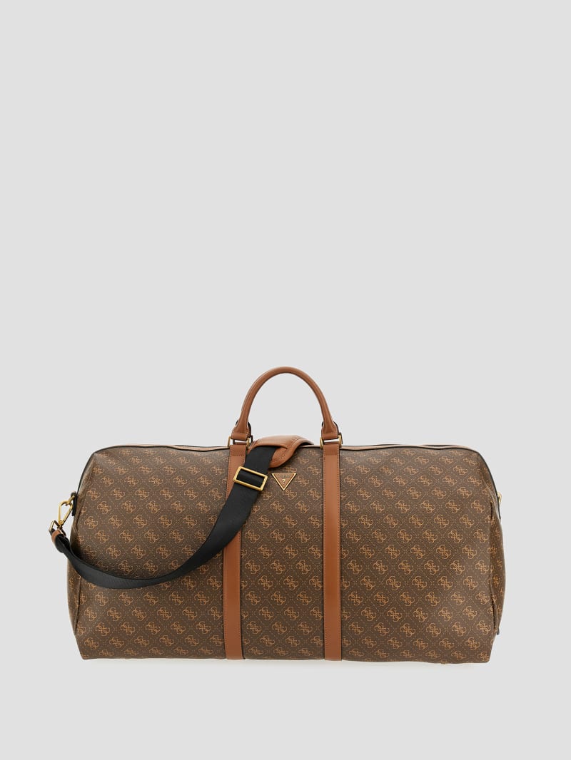Guess Vezzola Smart Large Weekender Bag - Brown/Mustard Guess Vezzola Smart Large Weekender Bag - Brown/Mustard