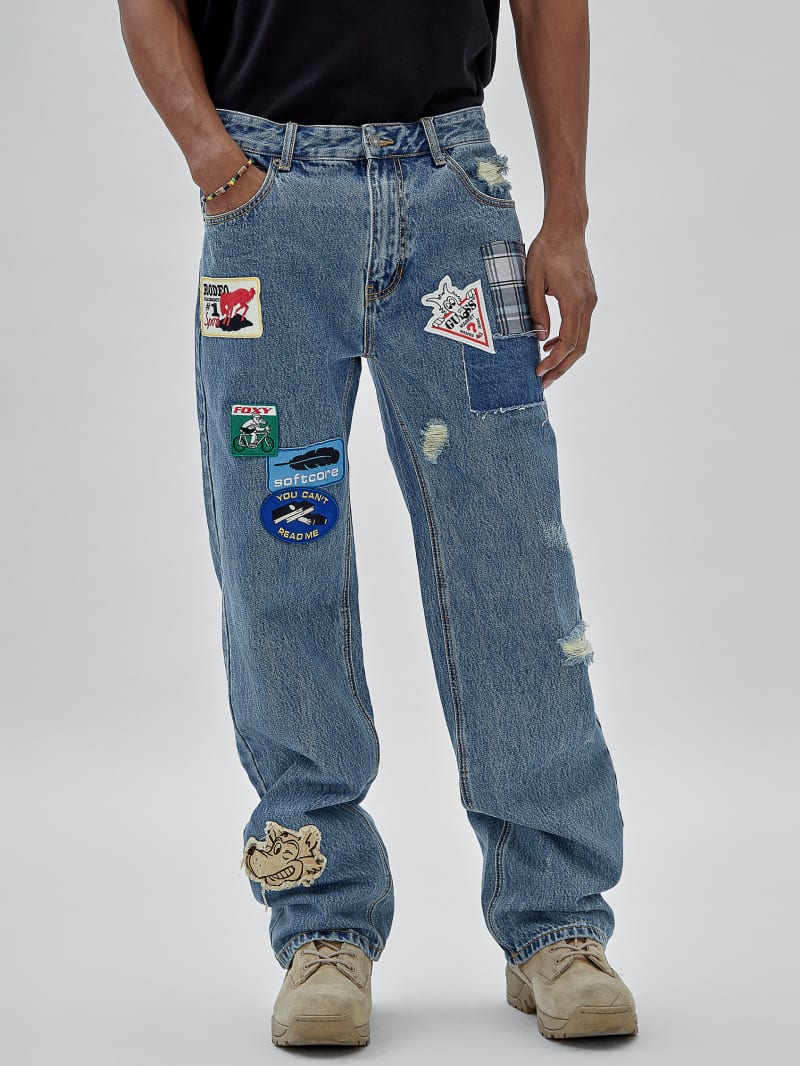 Guess GUESS Originals x Market Relaxed Pants - Go Market Medium Wash Guess GUESS Originals x Market Relaxed Pants - Go Market Medium Wash