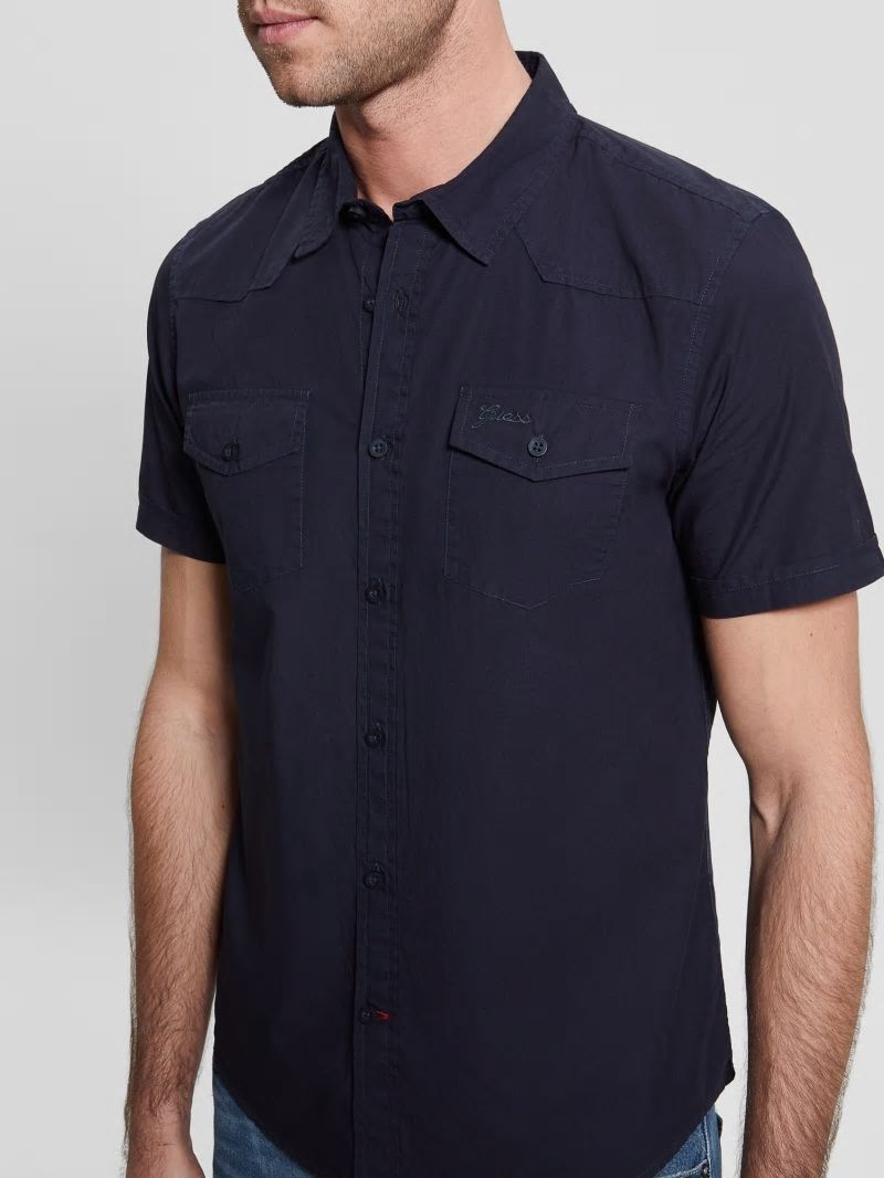 Guess Nottingham Shirt - Bleu &eacute;L&eacute;Gant