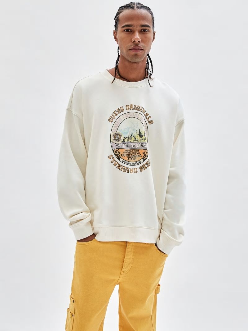 Guess GUESS Originals Classic Crewneck - Sandy Shore Guess GUESS Originals Classic Crewneck - Sandy Shore