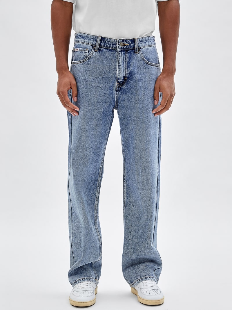 Guess GUESS Originals Relaxed Pants - Go Johnny Medium Wash Guess GUESS Originals Relaxed Pants - Go Johnny Medium Wash