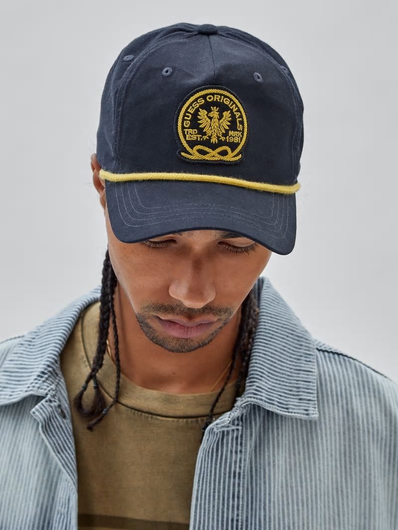 Guess GUESS Originals Rope Trucker Hat - Uniform Blue Guess GUESS Originals Rope Trucker Hat - Uniform Blue