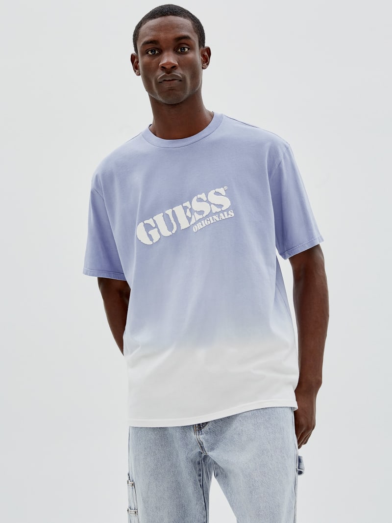 Guess GUESS Originals Dip-Dye Logo Tee - Sonic Pearl Multi Guess GUESS Originals Dip-Dye Logo Tee - Sonic Pearl Multi