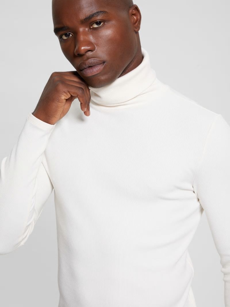 Guess Mateo Turtleneck Tee - Vanilla Cream Guess Mateo Turtleneck Tee - Vanilla Cream
