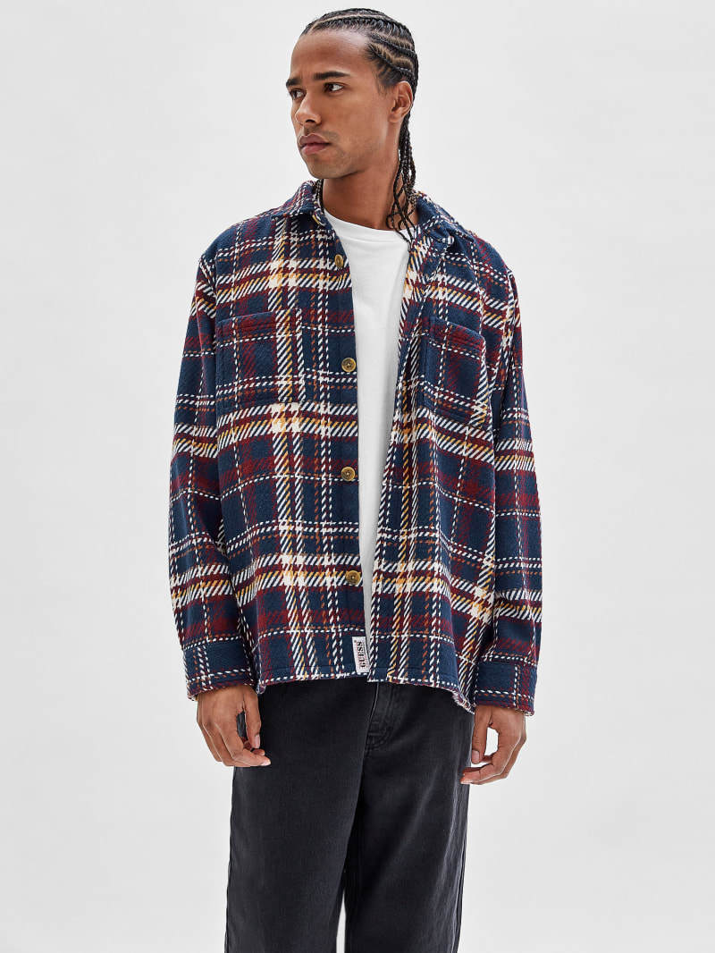 Guess GUESS Originals Shirt Jacket - Medieval Blue Guess GUESS Originals Shirt Jacket - Medieval Blue