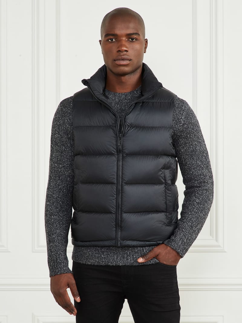 Guess Down Puffer Vest - Bleu &eacute;L&eacute;Gant