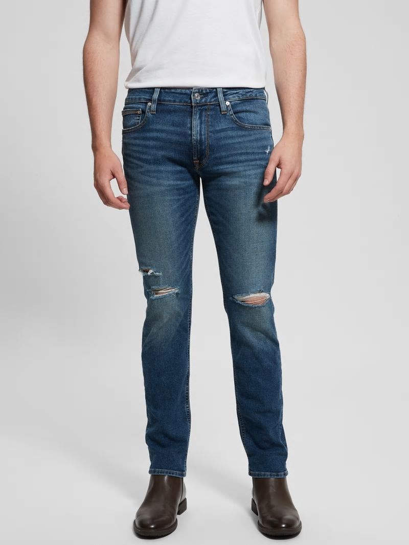 Guess Slim Tapered Jeans - Escape Destroy Guess Slim Tapered Jeans - Escape Destroy