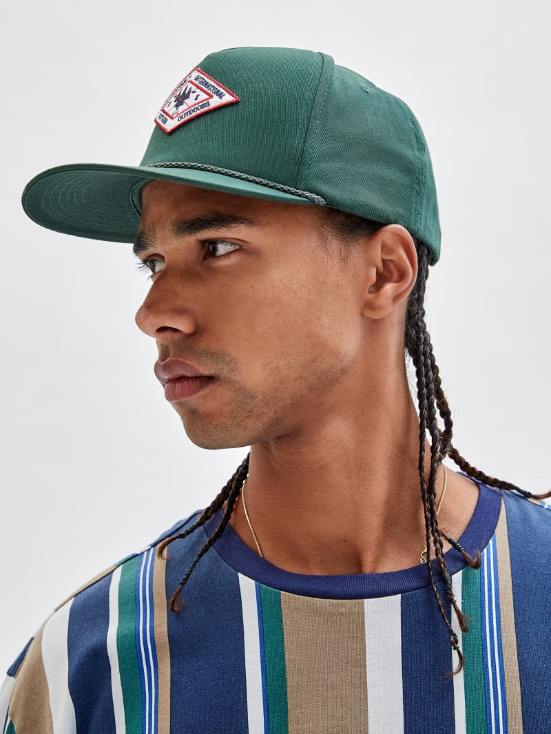 Guess GUESS Originals Outdoor Patched Hat - Moss Mat Guess GUESS Originals Outdoor Patched Hat - Moss Mat