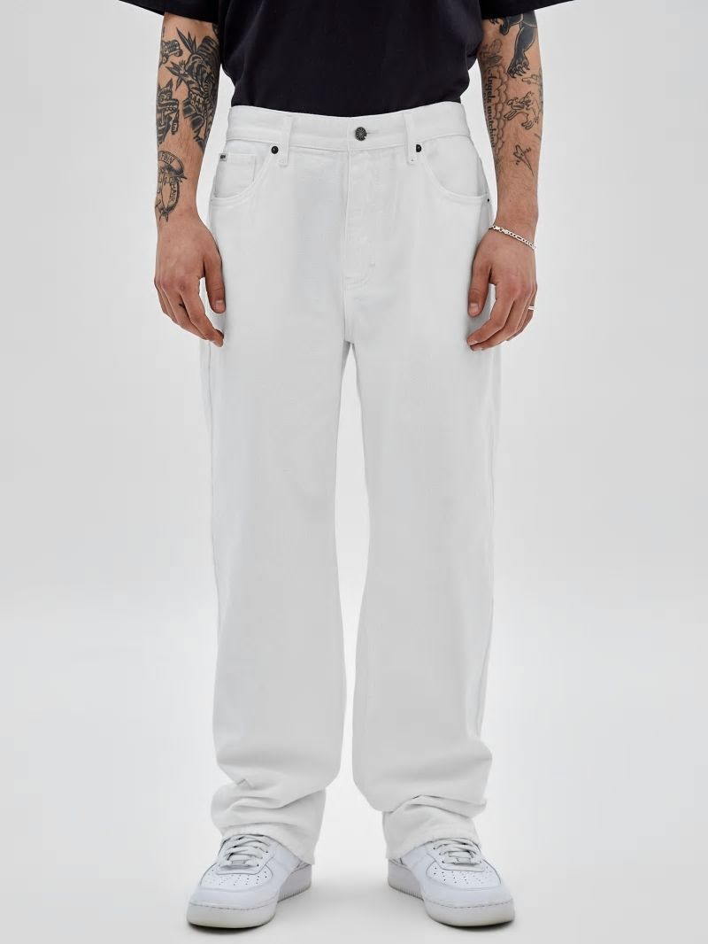 Guess GUESS Originals Kit Relaxed Jeans - Pure White Guess GUESS Originals Kit Relaxed Jeans - Pure White