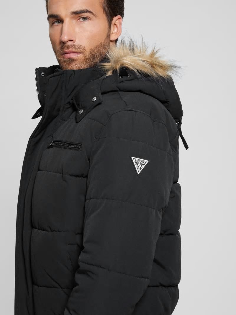 Guess Heavy Flight Puffer Jacket - Black Guess Heavy Flight Puffer Jacket - Black