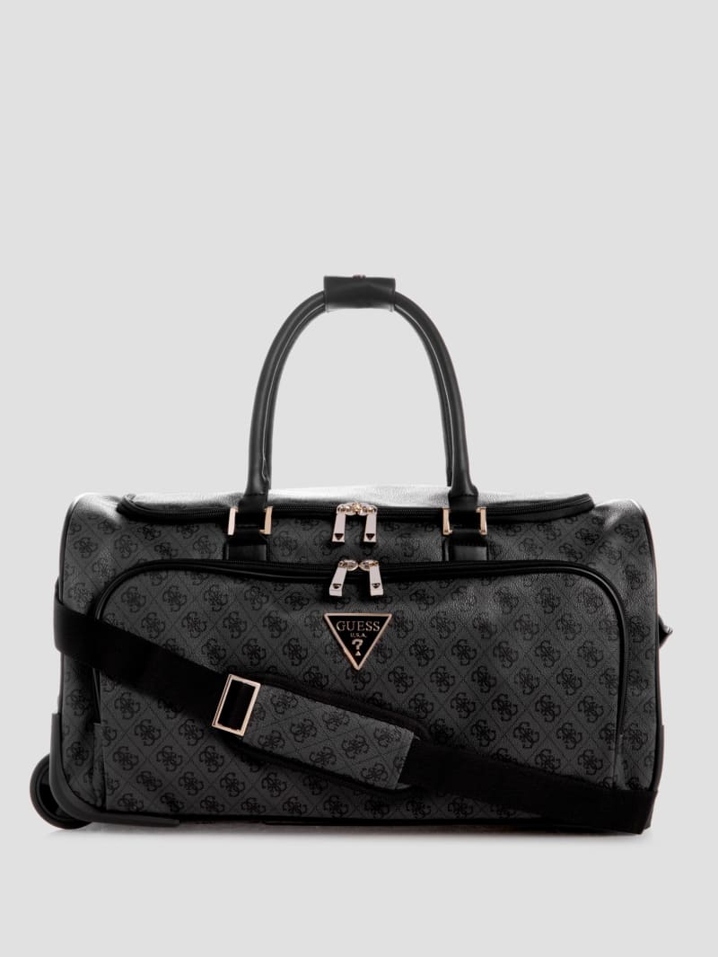 Guess Jesco Wheeled Duffel Bag - Coal Multi Guess Jesco Wheeled Duffel Bag - Coal Multi